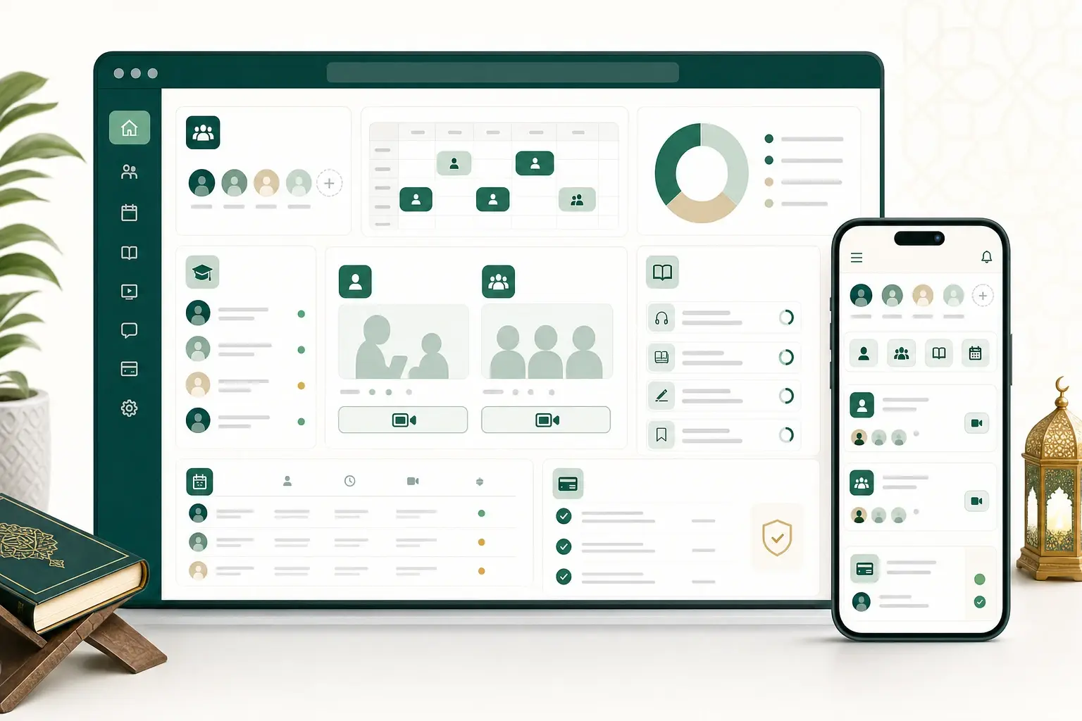Munabook workspace for Quran academies and mosque teaching teams